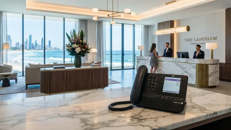 Alcatel-Lucent OmniPCX at Hotel Reception