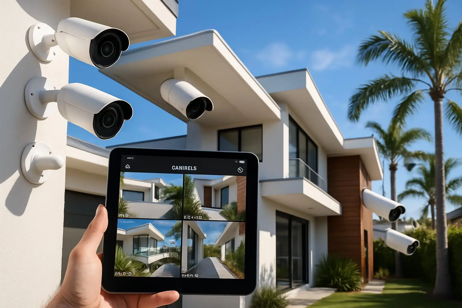 CCTV system monitoring Gold Coast property