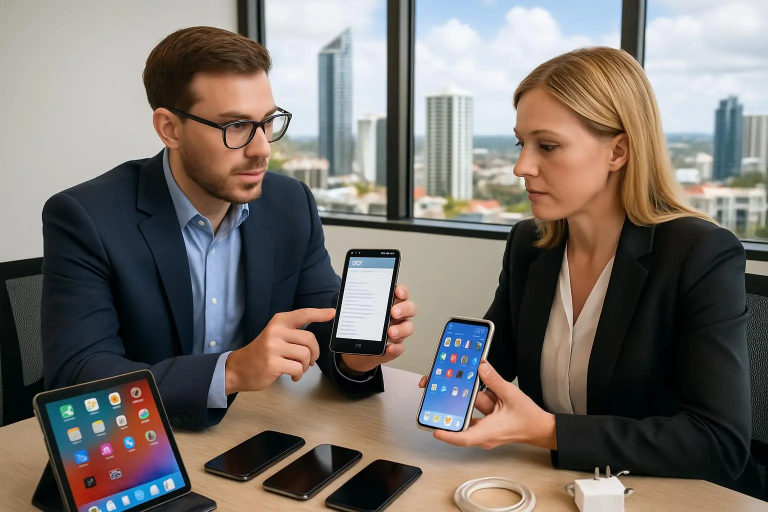 Professional mobile phone tech support consultation in Gold Coast office